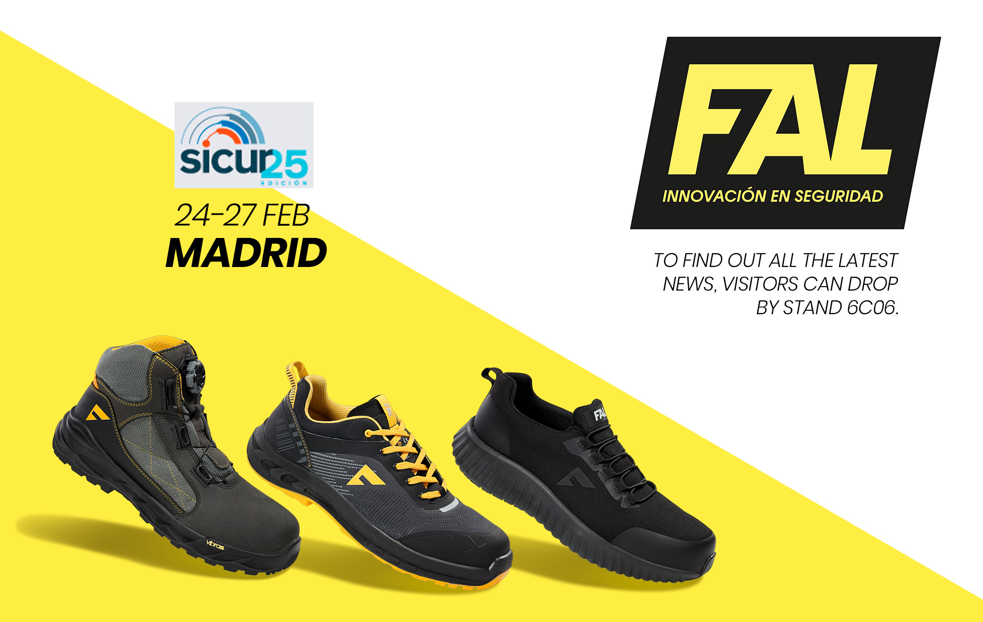 Fal Calzados de Seguridad expone en SICUR 2026 con la renovación integral de su catálogo