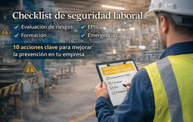 Checklist de seguridad laboral: 10 acciones clave para mejorar la prevención en tu empresa